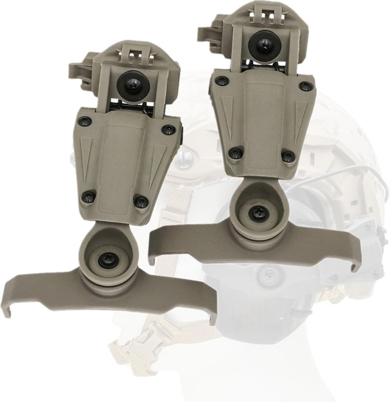 HEARFALCOM ARC Rail Adapter for Fast Series Helmets Compatible with Walker's Razor Earmuffs - Image 1